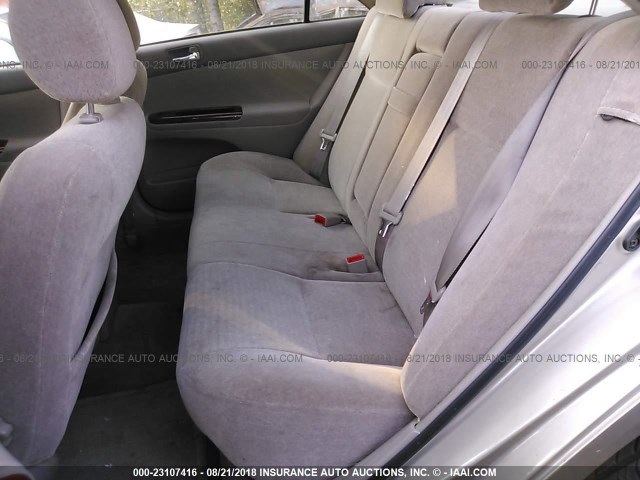JTDBE32K630181622 - 2003 TOYOTA CAMRY LE/XLE GOLD photo 8