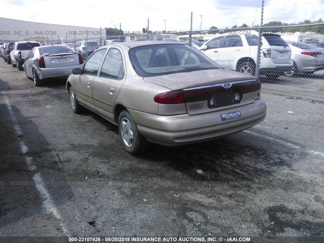 1FAFP6634XK231112 - 1999 FORD CONTOUR SE SILVER photo 3