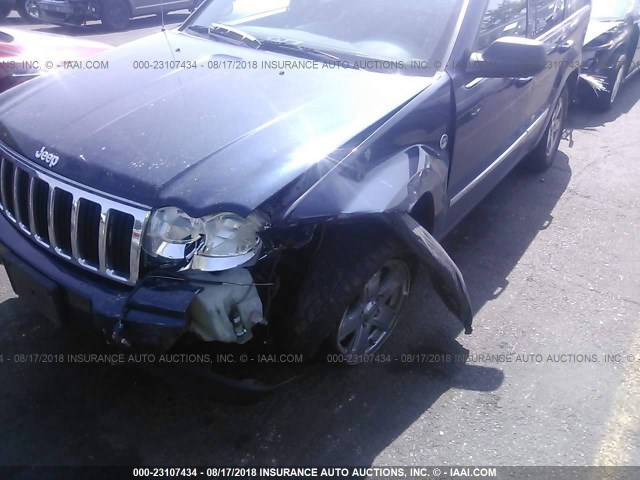 1J4HR58225C672251 - 2005 JEEP GRAND CHEROKEE LIMITED BLUE photo 6