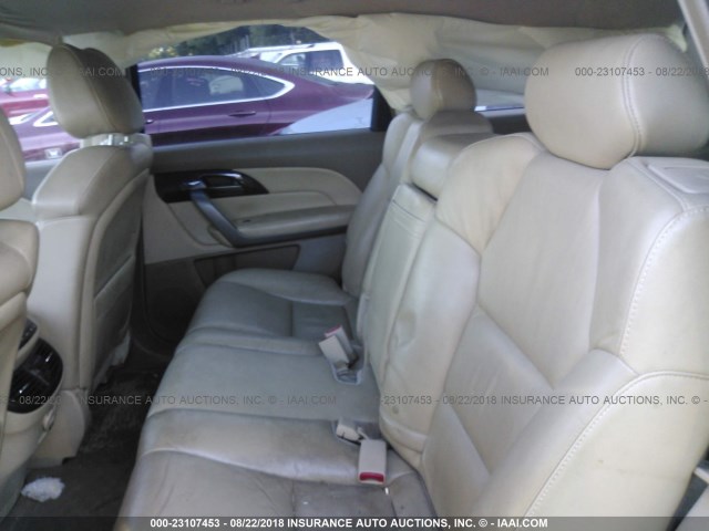 2HNYD28387H532369 - 2007 ACURA MDX TECHNOLOGY BURGUNDY photo 8