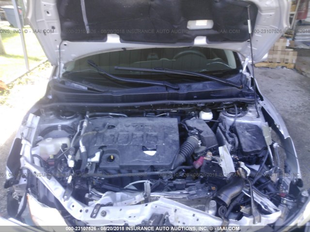 2T1KU4EE1BC719078 - 2011 TOYOTA COROLLA MATRIX  SILVER photo 10