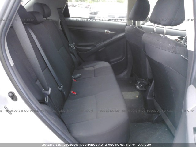 2T1KU4EE1BC719078 - 2011 TOYOTA COROLLA MATRIX  SILVER photo 8