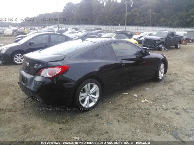 KMHHU6KH7AU021351 - 2010 HYUNDAI GENESIS COUPE 3.8L BLACK photo 4