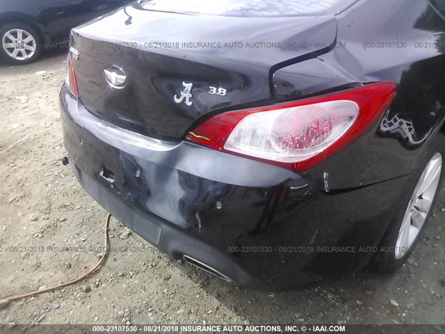 KMHHU6KH7AU021351 - 2010 HYUNDAI GENESIS COUPE 3.8L BLACK photo 7