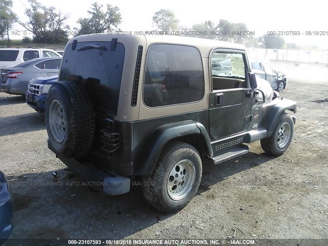 1J4FY49S0WP742357 - 1998 JEEP WRANGLER / TJ SAHARA GREEN photo 4