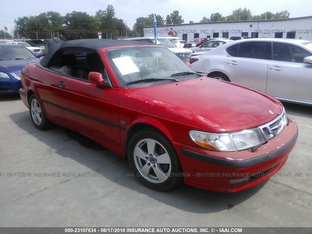 YS3DF78K827016576 - 2002 SAAB 9-3 SE RED photo 1