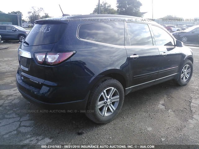 1GNKVHKD1GJ186247 - 2016 CHEVROLET TRAVERSE LT Dark Blue photo 4