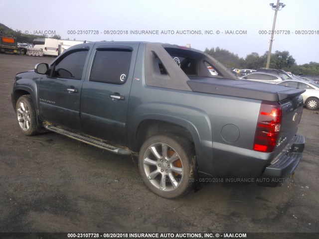 3GNFK12328G269407 - 2008 CHEVROLET AVALANCHE K1500 TEAL photo 3