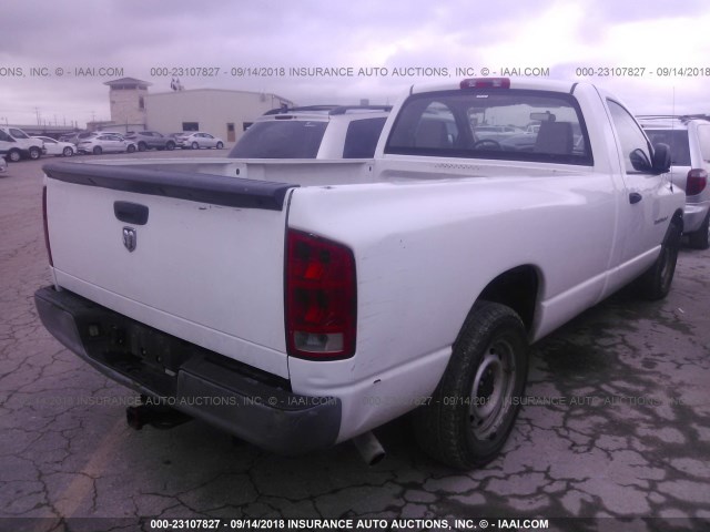 1D7HA16K06J178448 - 2006 DODGE RAM 1500 ST WHITE photo 4