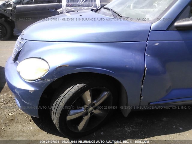 3C3JY55E26T317082 - 2006 CHRYSLER PT CRUISER TOURING BLUE photo 6