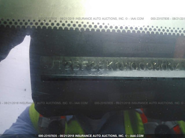 JT2BF28K1W0099034 - 1998 TOYOTA CAMRY LE/XLE GREEN photo 9