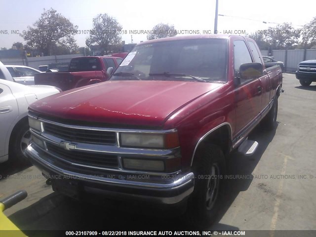 2GCEK19KXR1122165 - 1994 CHEVROLET GMT-400 K1500 RED photo 2