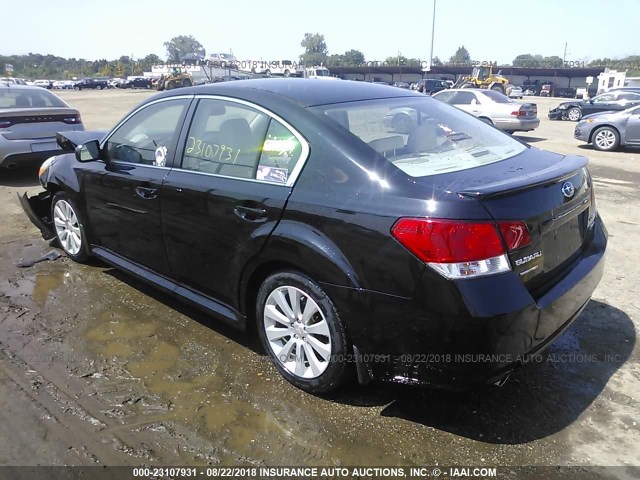 4S3BMEL69A2236338 - 2010 SUBARU LEGACY 3.6R LIMITED BLACK photo 3