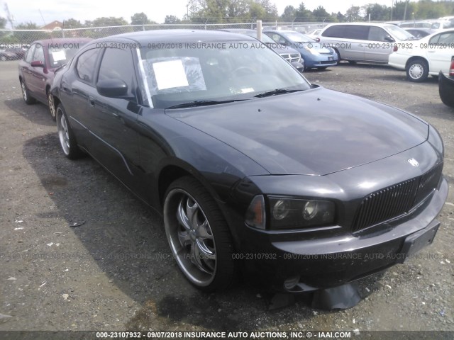 2B3LA43H96H503051 - 2006 DODGE CHARGER SE/SXT BLACK photo 1