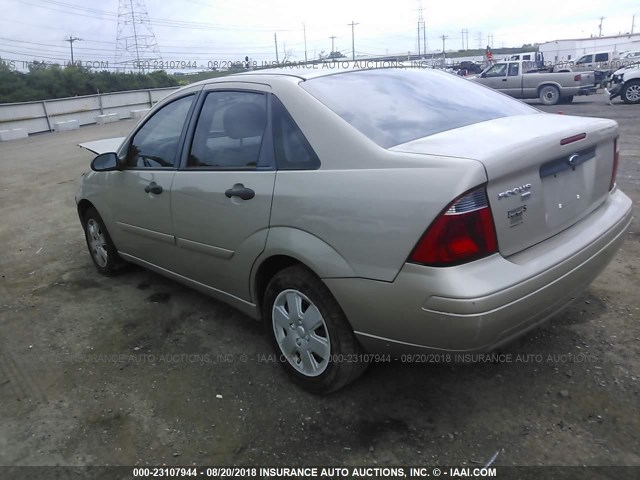 1FAFP34N37W324540 - 2007 FORD FOCUS ZX4/S/SE/SES 金色 照片 3