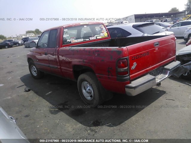 3B7HC13Z01G700253 - 2001 DODGE RAM 1500 RED photo 3