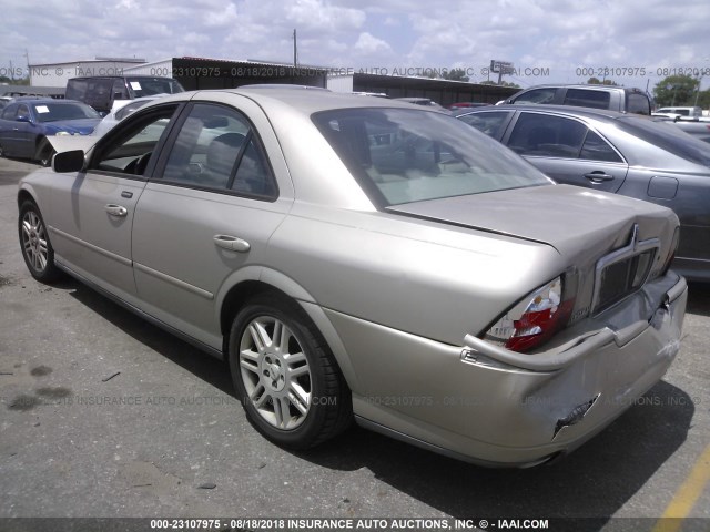 1LNHM87A34Y675803 - 2004 LINCOLN LS Qızıl foto 3