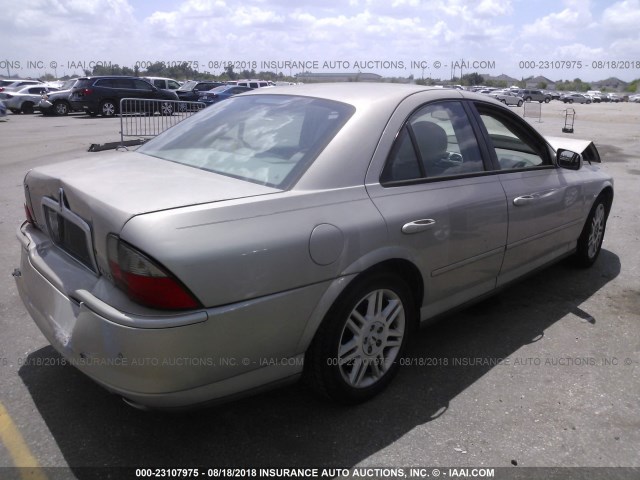 1LNHM87A34Y675803 - 2004 LINCOLN LS Qızıl foto 4