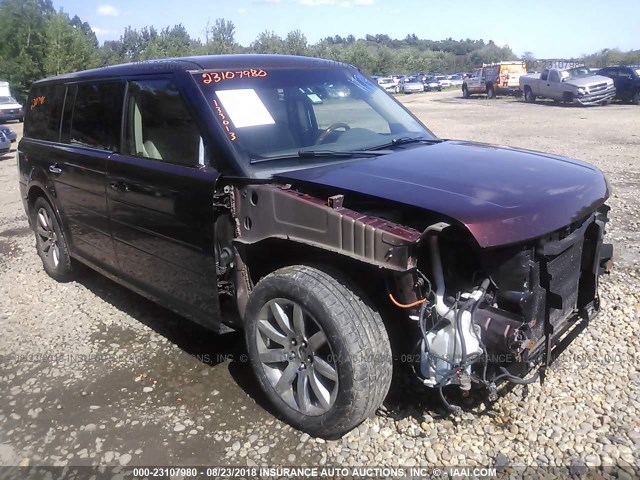 2FMHK6DC3ABB21637 - 2010 FORD FLEX LIMITED BURGUNDY photo 1