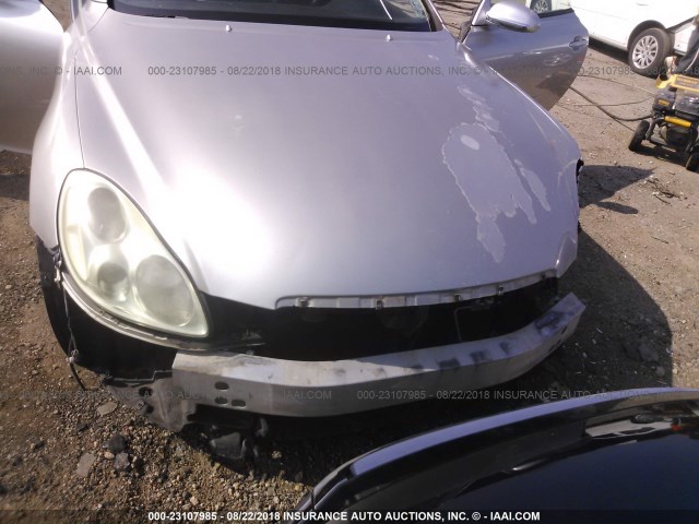 JTHFN48Y220031149 - 2002 LEXUS SC 430 SILVER photo 6