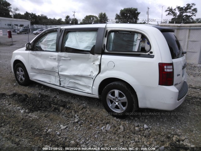 2D8HN54PX8R726458 - 2008 DODGE GRAND CARAVAN SXT WHITE photo 3