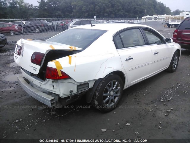 1G4HD57257U127742 - 2007 BUICK LUCERNE CXL WHITE photo 4