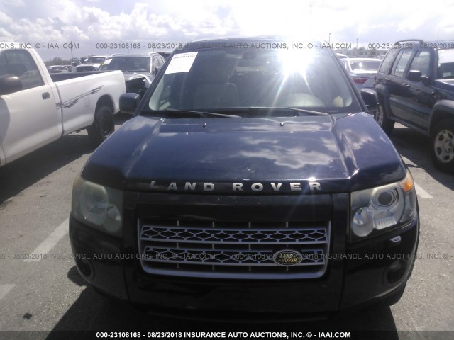 SALFS24N08H018011 - 2008 LAND ROVER LR2 SE TECHNOLOGY BLACK photo 6