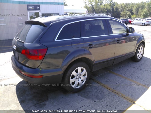 WA1BY74L17D045282 - 2007 AUDI Q7 3.6 QUATTRO PREMIUM GRAY photo 4