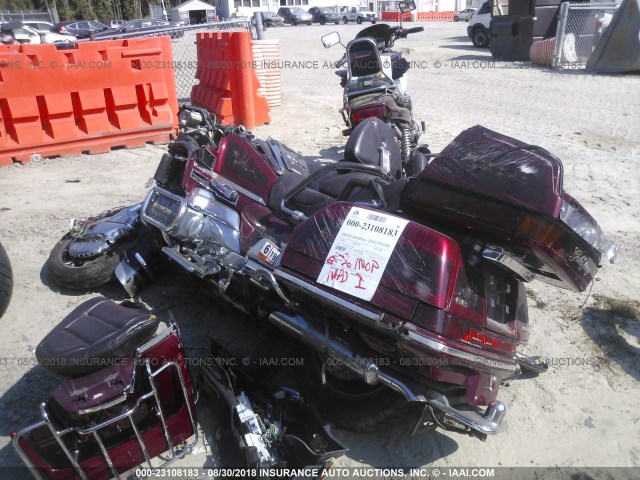 1HFSC2237SA701284 - 1995 HONDA GL1500 SE12 BURGUNDY photo 3