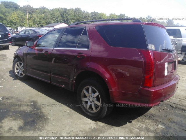 1GYEE637060188962 - 2006 CADILLAC SRX MAROON photo 3