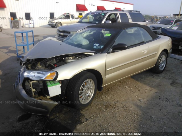 1C3EL55R06N282335 - 2006 CHRYSLER SEBRING TOURING GOLD photo 2