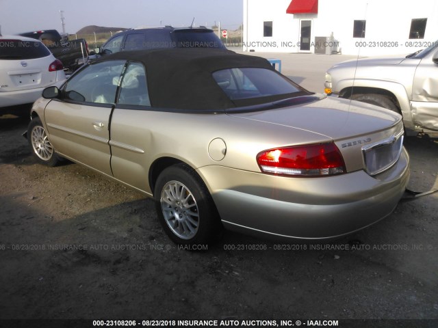 1C3EL55R06N282335 - 2006 CHRYSLER SEBRING TOURING GOLD photo 3