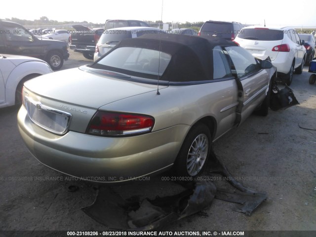 1C3EL55R06N282335 - 2006 CHRYSLER SEBRING TOURING GOLD photo 4