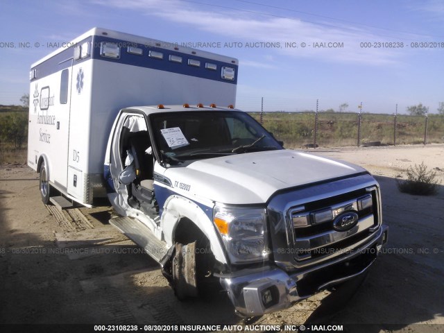 1FDUF4GT4EEA93358 - 2014 FORD F450 SUPER DUTY WHITE photo 1