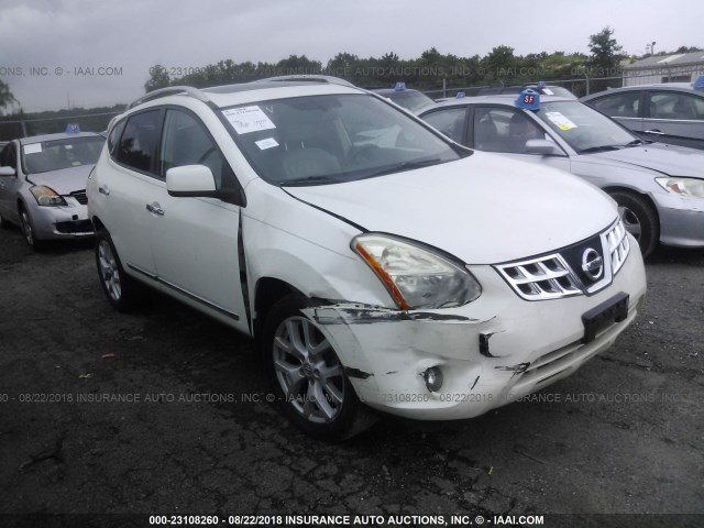 JN8AS5MVXBW281150 - 2011 NISSAN ROGUE S/SV/KROM WHITE photo 1