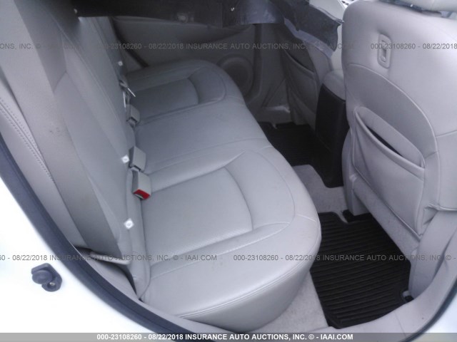 JN8AS5MVXBW281150 - 2011 NISSAN ROGUE S/SV/KROM WHITE photo 8