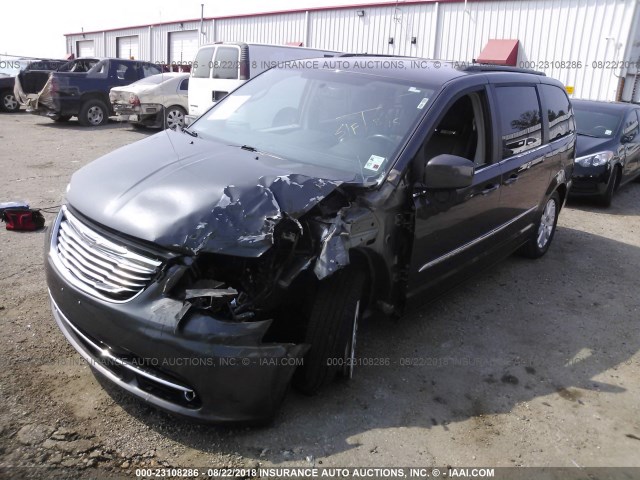 2C4RC1BG6FR661660 - 2015 CHRYSLER TOWN & COUNTRY TOURING GRAY photo 2