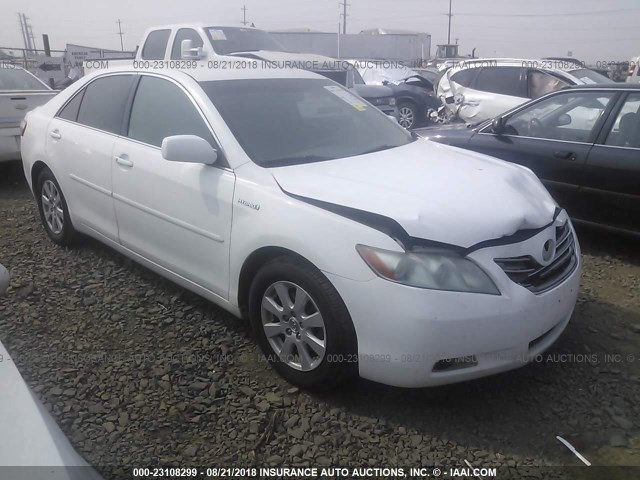 4T1BB46K07U029600 - 2007 TOYOTA CAMRY NEW GENERAT HYBRID WHITE photo 1