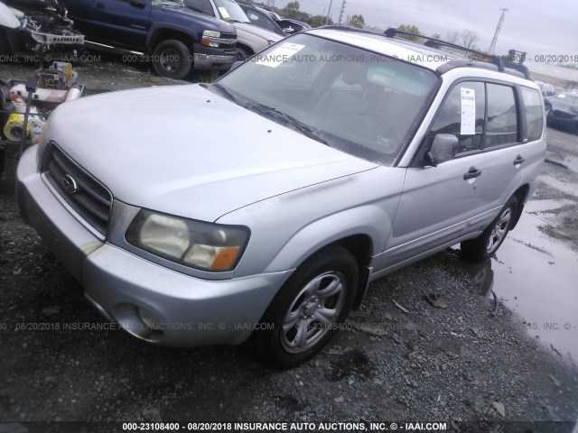 JF1SG65613H768439 - 2003 SUBARU FORESTER 2.5XS Серебристый фото 2