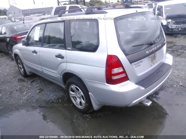 JF1SG65613H768439 - 2003 SUBARU FORESTER 2.5XS Серебристый фото 3