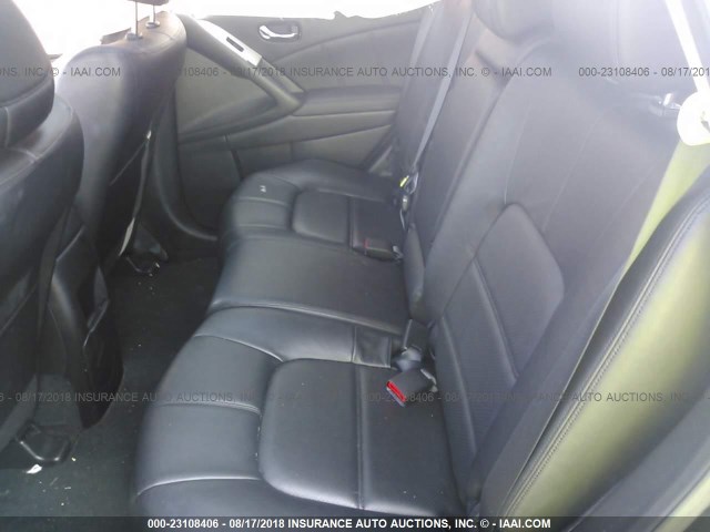 JN8AZ1MWXCW229449 - 2012 NISSAN MURANO S/SL/LE BLACK photo 8