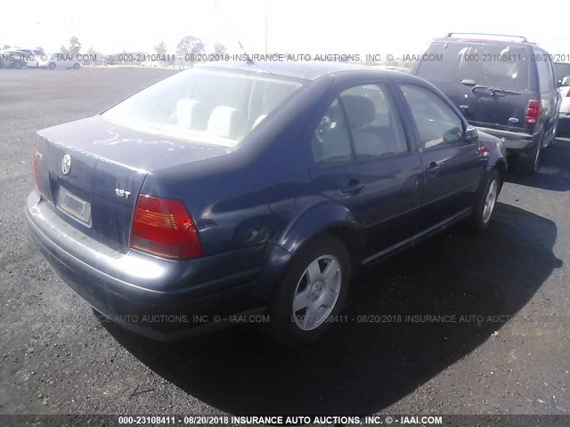 3VWSD29M71M056575 - 2001 VOLKSWAGEN JETTA GLS BLUE photo 4