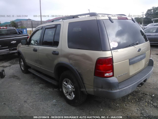 1FMZU82K93UA68668 - 2003 FORD EXPLORER XLS/XLS SPORT GOLD photo 3