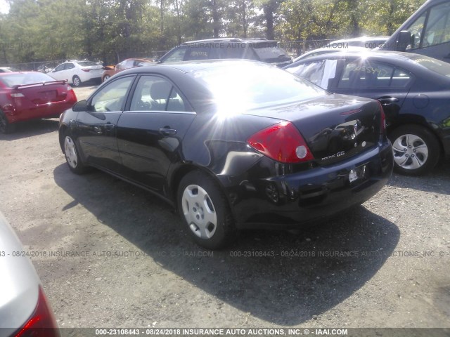 1G2ZF58B674192640 - 2007 PONTIAC G6 VALUE LEADER/BASE BLACK photo 3