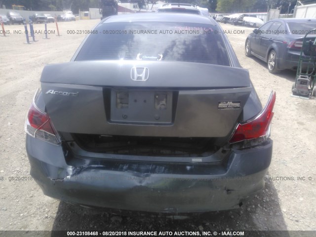 1HGCP26429A138792 - 2009 HONDA ACCORD LXP GRAY photo 6