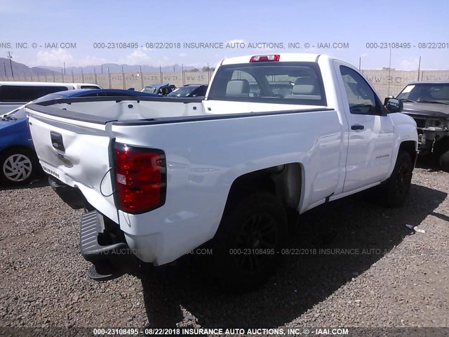 1GCNCNEH6GZ422546 - 2016 CHEVROLET SILVERADO C1500/C1500  LS WHITE photo 4