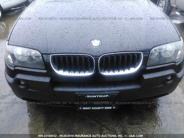 WBXPA73414WC44560 - 2004 BMW X3 2.5I BLACK photo 6