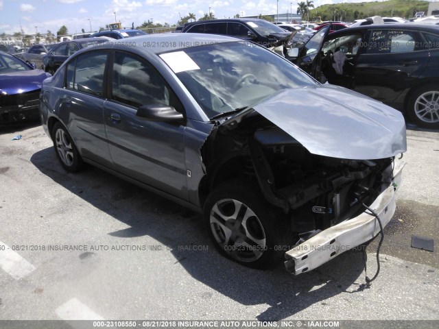 1G8AL52F73Z133908 - 2003 SATURN ION LEVEL 3 GRAY photo 1