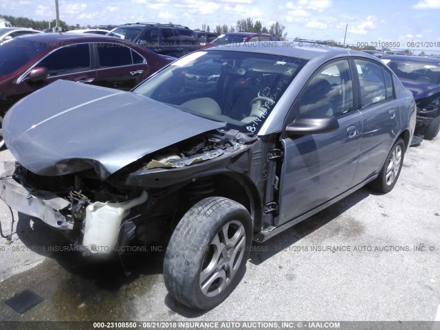 1G8AL52F73Z133908 - 2003 SATURN ION LEVEL 3 GRAY photo 2