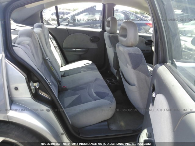 1G8AL52F73Z133908 - 2003 SATURN ION LEVEL 3 GRAY photo 8